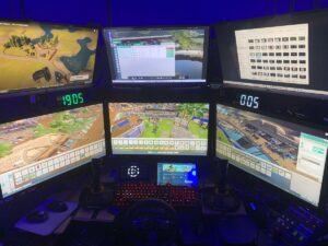 Playing Planet Zoo on the SimRig